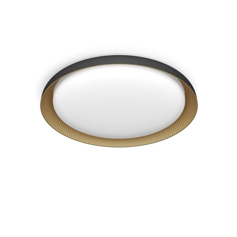 Philips UltraEfficient 8720169301115 Pebblo stropné svietidlo D320mm LED 10W/1950lm 4000K čierna, béžová, SceneSwitch