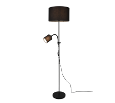 TRIO R40192002 OWEN stojací lampa 1xE27, 1xE14 černá