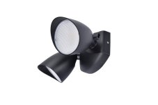 LUTEC 7622221012 SHRIMP exteriérové nástenné svietidlo LED 23,5W 1700lm 4000K IP54 matná čierna