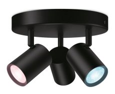Philips Wiz Colors 8719514554535 IMAGEO stropné bodové svietidlo/spot 3xGU10 3x5W/345lm 2200-6500K+RGB čierna