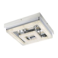 GLOBO 49246-16 FOGO stropné svietidlo LED 16W/1150lm 4000K chróm, krištáľový efekt