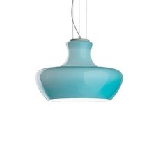 Závesné svietidlo Ideal lux 137292 ALADINO SP1 D30 AZZURRO 1xE27 60W biela