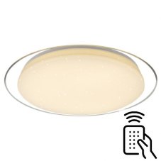 GLOBO 41310-30 OPTIMA stropné LED svietidlo 455 mm 30W/2200lm 3000-6500K IP20 biela s diaľkovým ovládaním, starlight efekt