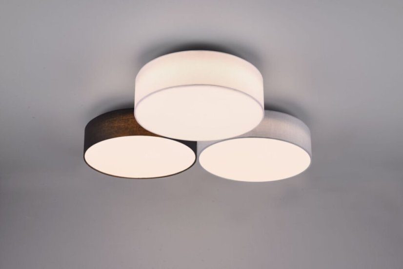 TRIO 621910317 LUGANO stropné svietidlo LED D645mm 38W/4200lm 3000K biela, šedá, čierna, switchdimmer