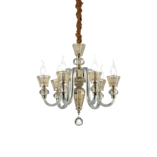 Závěsné svítidlo / Luster Ideal lux 140605 STRAUSS SP6 6xE14 40W jantar