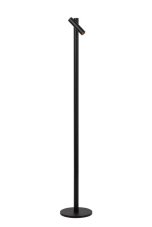 LUCIDE 27703/02/30 ANTRIM stojacia lampa V1200mm LED 2,2W/140lm 2700K IP54 čierna, bezdrôtová nabíjacia podložka