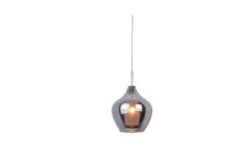 AZzardo AZ2148 DECOline AMBER MILANO 1 CHROME stropní závěsné svítidlo 1xG9 40W IP20 chrom