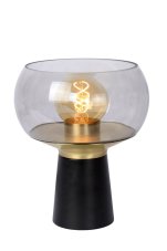LUCIDE 05540/01/30 FARRIS stolná lampička V280mm 1xE27 čierna, dymová