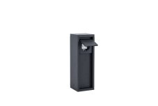 LUTEC 9702203012 MAINS vonkajšia zásuvková skrinka (bez kolíkového uzemnenia) max. 3500W IP54 matná čierna