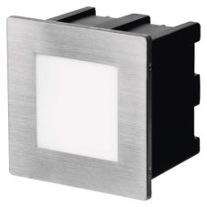 ZC0109 EMOS LED orientačné svietidlo, štvorec 1,5W teplá biela IP65 nerez
