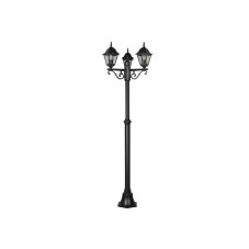 TRIO 405760332 LIVENZA vonkajšie stojanové svietidlo/stĺpik V2000mm 3xE27 IP44 čierna matná