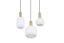 TRIO 319830308 DIVA závesné svietidlo D300mm 3xE27 mosadz matná, biela