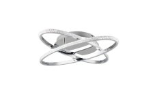 TRIO Reality R67802106 LANE stropné svietidlo SMD LED 27W/3500lm 4000K chrómová, priehľadná, krištáľový efekt, switchdimmer
