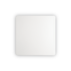Nástenné svietidlo Ideal lux 195735 COVER AP1 SQUARE BIG BIANCO 1xLED 11W/1112lm 3000K biela