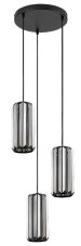 RABALUX 72255 Veness závesné svietidlo D250mm 3xE27 matná čierna, dymová