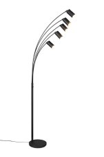 TRIO 412400532 MARLEY stojacia lampa V2000mm 5xGU10 čierna matná