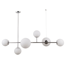 ITALUX PND-31221-6B-CH Vailante závěsné svítidlo 2xE27, 4xE14 chrom, bílá