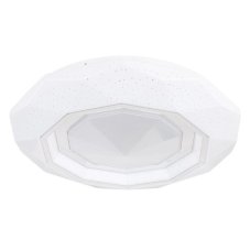 GLOBO 41280-24 HOKKI stropné svietidlo D400mm LED 24W/1600lm 2700-6500K biela, chrómová, diaľkový ovládač, starlight efekt