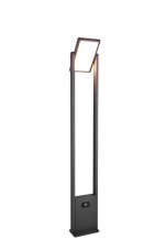 TRIO 453769142 MALAWI solárne stojanové svietidlo/stĺpik so senzorom V1010mm SMD LED 5W/700lm 2300-4000K IP65 antracit, nabíjateľná batéria, hybrid