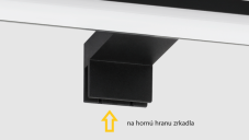 Eglo 99731 PANDELLA 2 nástenné svietidlo nad zrkadlo LED 11W 1400lm 4000K IP44, biela, čierna