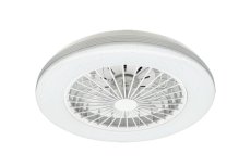 RABALUX 71330 Dalfon2 stropné svietidlo s ventilátorom D485mm LED 48W/3100lm 3000-6500K čierna, stmievateľné, diaľkový ovládač, starlight efekt