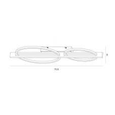 ITALUX PLF-55362-25W-WO Natano stropné svietidlo LED 28W/1050lm 3000K čierna, drevo