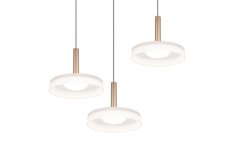 TRIO 354930365 CELESTE závesné svietidlo D350mm SMD LED 3x7,5W/750lm 3000K čierna, kávová, switchdimmer