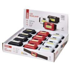EMOS P3538 LED čelovka 110lm 3× AAA čierna, červená, biela