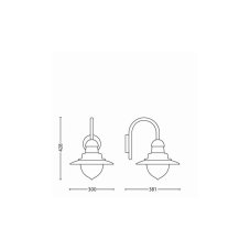 Philips 01652/30/PN Raindrop nástenné exteriérové svietidlo 1xE27 IP44 čierna
