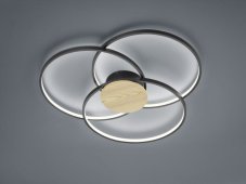 TRIO 673210332 Sedona LED stropné svietidlo 40W/3600lm 3000K matné čierne, switchdimmer