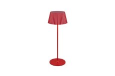 TRIO Reality R57706110 SUAREZ venkovní stolní lampa SMD LED V390mm 1,5W/200lm 3000K IP44 červená, černá, nabíjecí baterie, USB-C port, nabíjecí stanice, ON/OFF