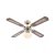 GLOBO 0309 CHAMPION stropný ventilátor s osvetlením na päticu E27 1066 mm s ťahovým vypínačom mosadz
