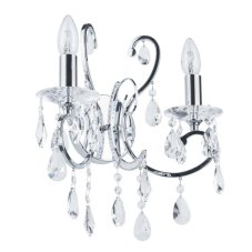  MB72709-2A ITALUX Barocco chrom glamour křišťálové nástěnné svítidlo 2x40W E14 IP20