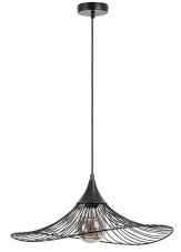 RABALUX 72004 Sombero závesné svietidlo 1xE27 D500mm matná čierna