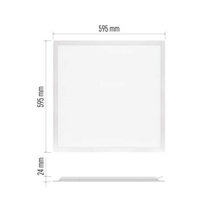 Emos ZB2154 LED LEXXO stropní vestavný panel čtverec 595 × 595 × 25 mm 30W 4200lm 4000K bílá