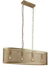 Searchlight 2484-4GO Fishnet závěsné svítidlo E27 4 x 60W