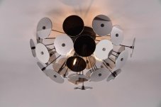 TRIO 609900357 DISCALGO stropné svietidlo 3xE14 D540mm čierna matná, chrómová