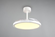 TRIO Reality R64452131 KASFJORD Stropné svietidlo s ventilátorom D1060mm SMD LED 34W/3900lm 2700-6500K biela, diaľkový ovládač