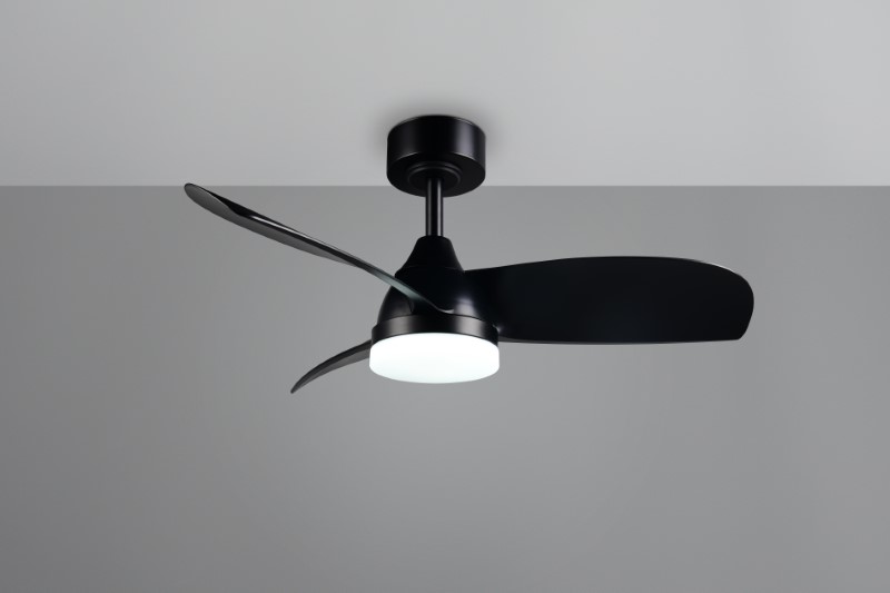 TRIO Reality R62732132 HELSINKI Stropný ventilátor s osvetlením D900mm SMD LED 20W/2500lm 2700-6000K čierna, diaľkový ovládač