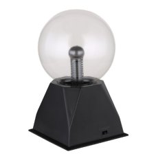 GLOBO 280110 PLASMA stolná lampička V205mm x čierna, priehľadná, AC 12V 300mA, adaptér