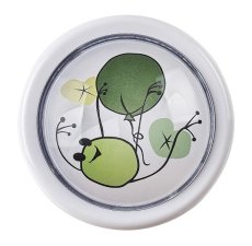 RABALUX 76071 Froggo pushlight orientačné svietidlo detské D100mm LED 0,3W/5lm 6000K biela, viacfarebná, 2XAA excl.
