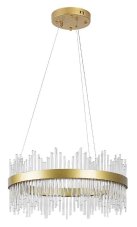 RABALUX 72227 Mabel závesné svietidlo D580mm LED 36W/2480lm 3000+4000+6000K zlatá, priehľadná