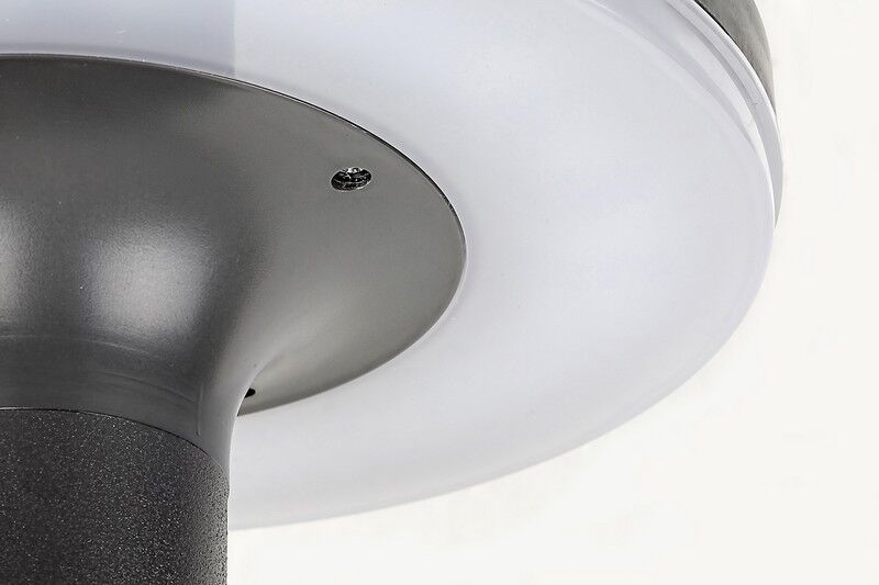 RABALUX 77017 Alaska solárne nástenné svietidlo LED 10W/250lm 4000K IP44 antracit, biela, súmrakový a pohybový senzor