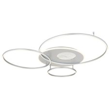 GLOBO 48466-70A INVERTINA stropné svietidlo LED 70W/4599lm 2700-6500K strieborná, biela, diaľkový ovládač, zrkadlový 3D efekt