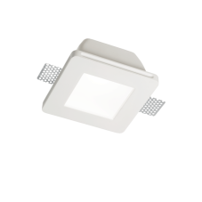 Zápustné svietidlo Ideal lux 150116 SAMBA FI1 SQUARE BIG GLASS 1xGU10 35W biela