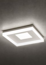 REDO 01-1997 MAYA SQ stropní svítidlo 425x425mm LED 42W/2772lm 3000K bílá, switchdimmer