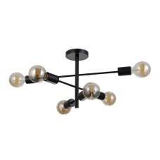ITALUX PND-4025-6-BL Piansi stropné svietidlo 6xE27 čierna