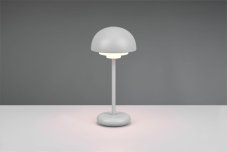 TRIO Reality R52306177 ELLIOT vonkajšia dekoračná dotyková lampička SMD LED 2W/180lm 3000K IP44 šedá, nabíjateľná batéria, USB-C