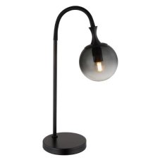 GLOBO 15885T DALTON stolná lampička V575mm 1xE27 čierna, dymová