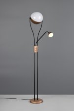 TRIO 478310265 CHRIS stojacia lampa V1800mm SMD LED 18W/2000lm, 3,8W/350lm 3000K kávová